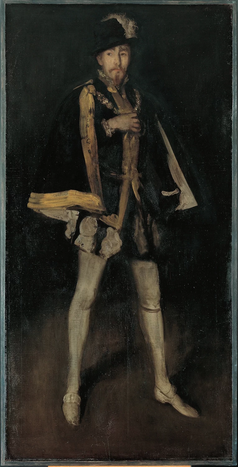 Ames McNeill Whistler - Disposizione in nero, n. 3, Sir Henry Irving nel ruolo di Filippo II di Spagna
